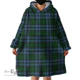 Scottish Forsyth Clan Tartan Snuggie Hoodie Plaid Wearable Blanket Hoodie