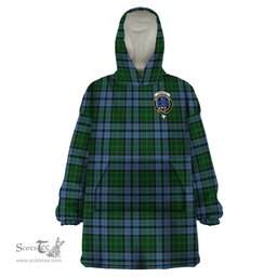 Scottish Forsyth Clan Family Crest Tartan Snuggie Hoodie Plaid Wearable Blanket Hoodie