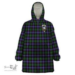 Scottish Galbraith Modern Clan Family Crest Tartan Snuggie Hoodie Plaid Wearable Blanket Hoodie