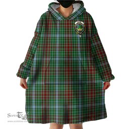 Scottish Gayre Clan Family Crest Tartan Snuggie Hoodie Plaid Wearable Blanket Hoodie