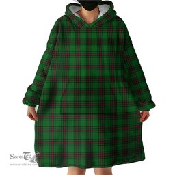 Scottish Ged Clan Tartan Snuggie Hoodie Plaid Wearable Blanket Hoodie