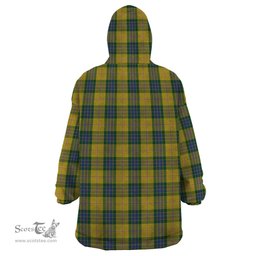Scottish Fraser Yellow Clan Tartan Snuggie Hoodie Plaid Wearable Blanket Hoodie