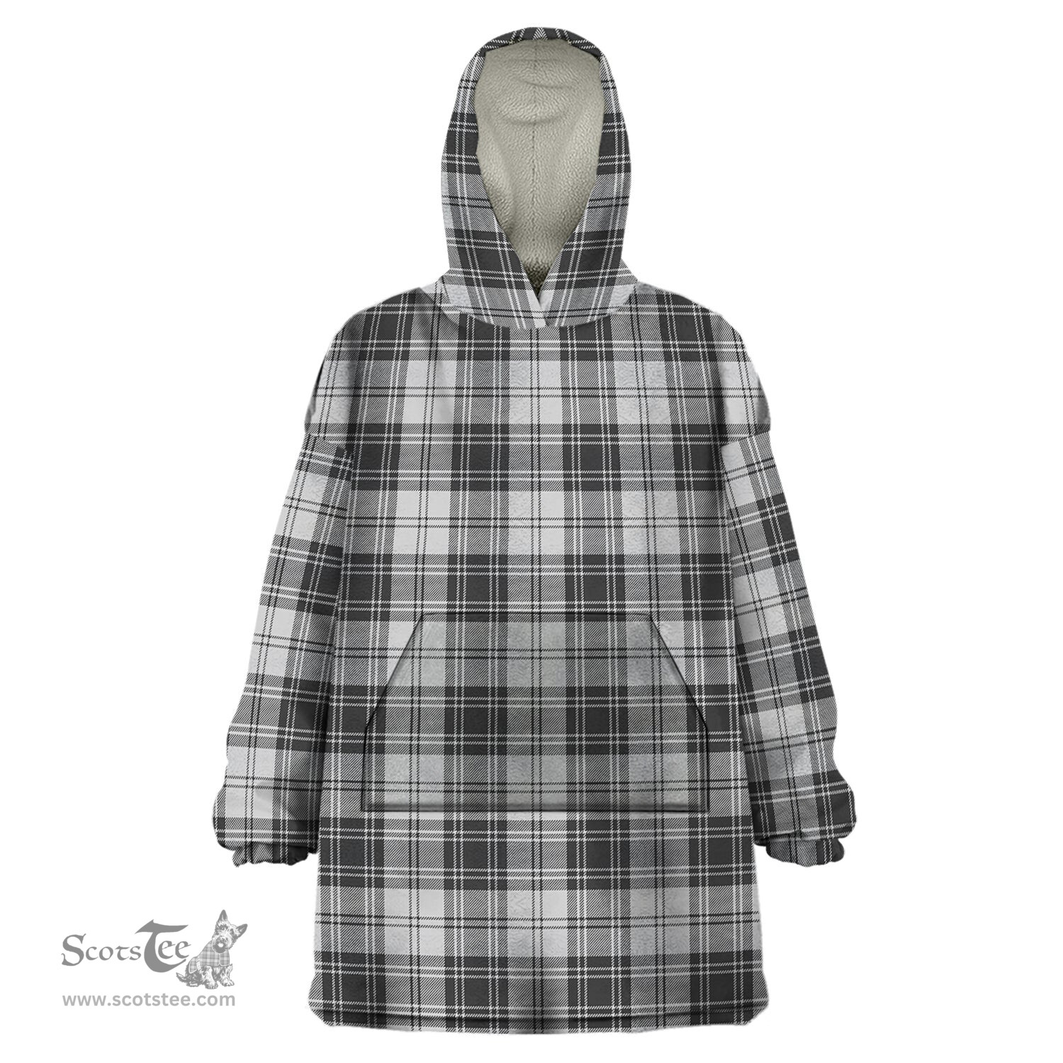 Scottish Glen Clan Tartan Snuggie Hoodie Plaid Wearable Blanket Hoodie