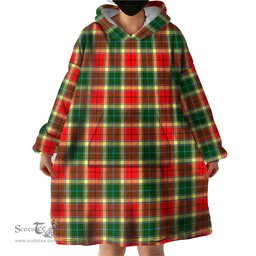 Scottish Gibsone (Gibson - Gibbs) Clan Tartan Snuggie Hoodie Plaid Wearable Blanket Hoodie