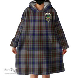 Scottish Gayre Hunting Clan Family Crest Tartan Snuggie Hoodie Plaid Wearable Blanket Hoodie