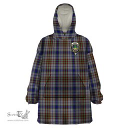 Scottish Gayre Hunting Clan Family Crest Tartan Snuggie Hoodie Plaid Wearable Blanket Hoodie