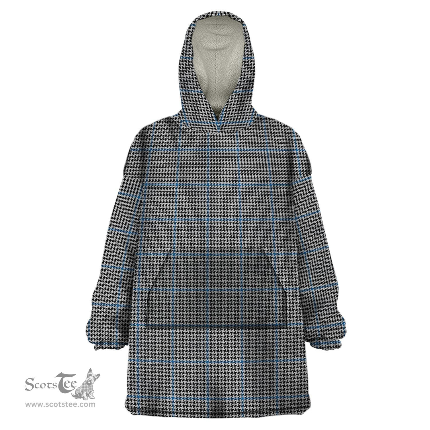 Scottish Gladstone Clan Tartan Snuggie Hoodie Plaid Wearable Blanket Hoodie