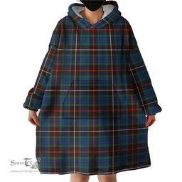 Scottish Fraser Hunting Ancient Clan Tartan Snuggie Hoodie Plaid Wearable Blanket Hoodie