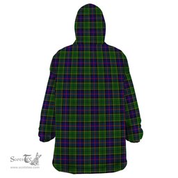 Scottish Forsyth Modern Clan Family Crest Tartan Snuggie Hoodie Plaid Wearable Blanket Hoodie