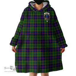 Scottish Forsyth Modern Clan Family Crest Tartan Snuggie Hoodie Plaid Wearable Blanket Hoodie
