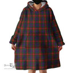 Scottish Fraser of Lovat Clan Tartan Snuggie Hoodie Plaid Wearable Blanket Hoodie