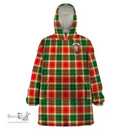 Scottish Gibsone (Gibson - Gibbs) Clan Family Crest Tartan Snuggie Hoodie Plaid Wearable Blanket Hoodie