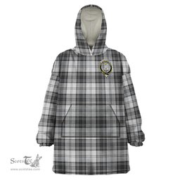 Scottish Glendinning Clan Family Crest Tartan Snuggie Hoodie Plaid Wearable Blanket Hoodie