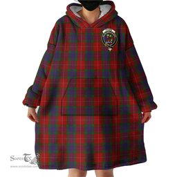 Scottish Fraser Clan Family Crest Tartan Snuggie Hoodie Plaid Wearable Blanket Hoodie