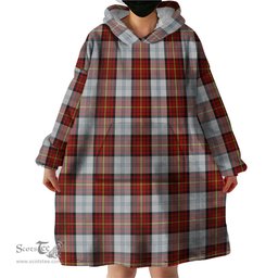 Scottish Gillies Red Dress Clan Tartan Snuggie Hoodie Plaid Wearable Blanket Hoodie