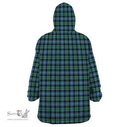 Scottish Galbraith Ancient Clan Family Crest Tartan Snuggie Hoodie Plaid Wearable Blanket Hoodie