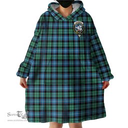 Scottish Galbraith Ancient Clan Family Crest Tartan Snuggie Hoodie Plaid Wearable Blanket Hoodie