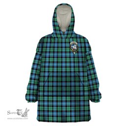 Scottish Galbraith Ancient Clan Family Crest Tartan Snuggie Hoodie Plaid Wearable Blanket Hoodie