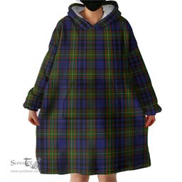 Scottish Gillies Clan Tartan Snuggie Hoodie Plaid Wearable Blanket Hoodie