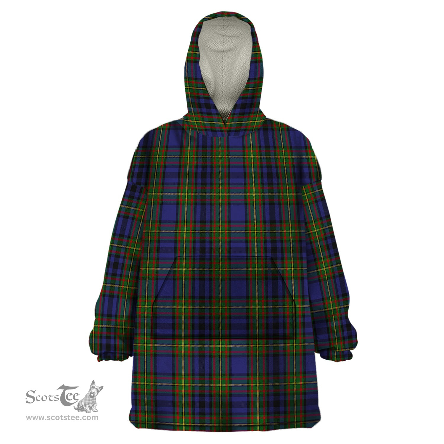 Scottish Gillies Clan Tartan Snuggie Hoodie Plaid Wearable Blanket Hoodie