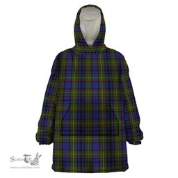Scottish Gillies Clan Tartan Snuggie Hoodie Plaid Wearable Blanket Hoodie