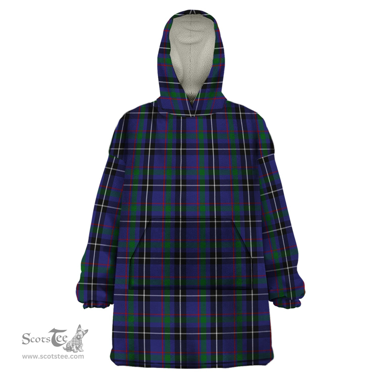 Scottish Grainger Clan Tartan Snuggie Hoodie Plaid Wearable Blanket Hoodie