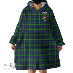 Scottish Gordon Modern Clan Family Crest Tartan Snuggie Hoodie Plaid Wearable Blanket Hoodie