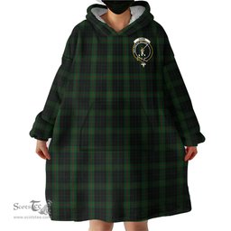Scottish Gunn Logan Clan Family Crest Tartan Snuggie Hoodie Plaid Wearable Blanket Hoodie