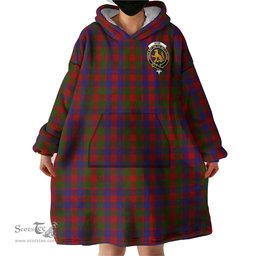 Scottish Gow Clan Family Crest Tartan Snuggie Hoodie Plaid Wearable Blanket Hoodie