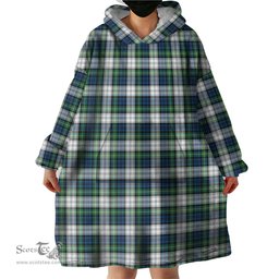 Scottish Gordon Dress Ancient Clan Tartan Snuggie Hoodie Plaid Wearable Blanket Hoodie