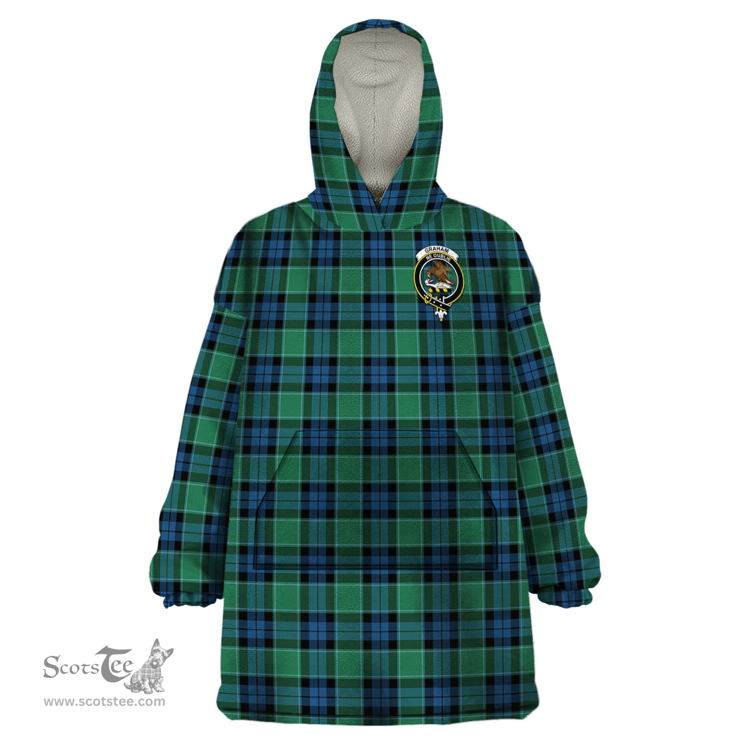 Scottish Graham of Menteith Ancient Clan Family Crest Tartan Snuggie Hoodie Plaid Wearable Blanket Hoodie