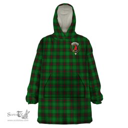 Scottish Halkerston Clan Family Crest Tartan Snuggie Hoodie Plaid Wearable Blanket Hoodie