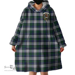 Scottish Graham Dress Clan Family Crest Tartan Snuggie Hoodie Plaid Wearable Blanket Hoodie