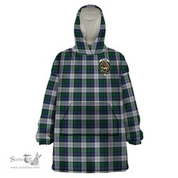 Scottish Graham Dress Clan Family Crest Tartan Snuggie Hoodie Plaid Wearable Blanket Hoodie