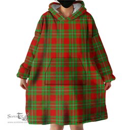 Scottish Grierson Clan Tartan Snuggie Hoodie Plaid Wearable Blanket Hoodie