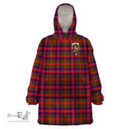 Scottish Gow Modern Clan Family Crest Tartan Snuggie Hoodie Plaid Wearable Blanket Hoodie