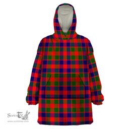 Scottish Gow of Skeoch Clan Tartan Snuggie Hoodie Plaid Wearable Blanket Hoodie