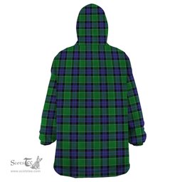 Scottish Graham of Menteith Modern Clan Tartan Snuggie Hoodie Plaid Wearable Blanket Hoodie