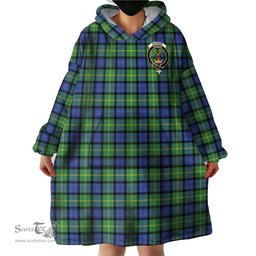 Scottish Gordon Old Ancient Clan Family Crest Tartan Snuggie Hoodie Plaid Wearable Blanket Hoodie