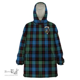 Scottish Guthrie Clan Family Crest Tartan Snuggie Hoodie Plaid Wearable Blanket Hoodie