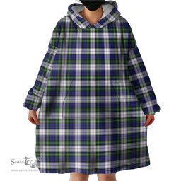 Scottish Gordon Dress Modern Clan Tartan Snuggie Hoodie Plaid Wearable Blanket Hoodie