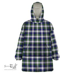 Scottish Gordon Dress Modern Clan Tartan Snuggie Hoodie Plaid Wearable Blanket Hoodie