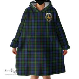 Scottish Gow Hunting Clan Family Crest Tartan Snuggie Hoodie Plaid Wearable Blanket Hoodie