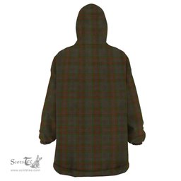 Scottish Gray Clan Family Crest Tartan Snuggie Hoodie Plaid Wearable Blanket Hoodie