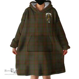 Scottish Gray Clan Family Crest Tartan Snuggie Hoodie Plaid Wearable Blanket Hoodie