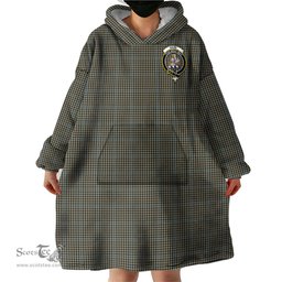 Scottish Haig Clan Family Crest Tartan Snuggie Hoodie Plaid Wearable Blanket Hoodie