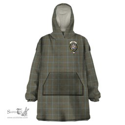Scottish Haig Clan Family Crest Tartan Snuggie Hoodie Plaid Wearable Blanket Hoodie