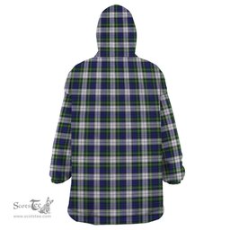 Scottish Gordon Dress Modern Clan Family Crest Tartan Snuggie Hoodie Plaid Wearable Blanket Hoodie