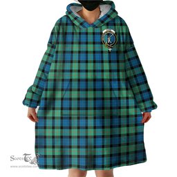Scottish Gunn Ancient Clan Family Crest Tartan Snuggie Hoodie Plaid Wearable Blanket Hoodie