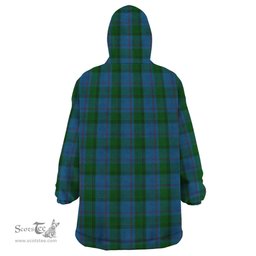 Scottish Greenlaw American Clan Tartan Snuggie Hoodie Plaid Wearable Blanket Hoodie
